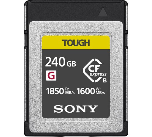 Карта памяти Sony TOUGH CFexpress Type B 240 Гб R/W 1850/1600 МБ/с CEB-G240T — купить в Москве