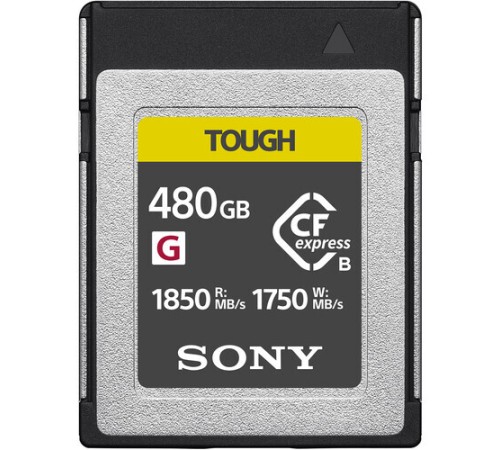Карта памяти Sony TOUGH CFexpress Type B 480 Гб R/W 1850/1750 МБ/с CEB-G480T — купить в Москве