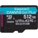 Карта памяти Kingston Canvas Go Plus 512 Гб microSDXC 170 МБ/с UHS-I V30 U3 A2 SDCG3/512 Гб — купить в Москве