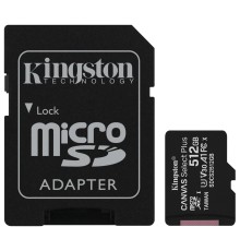 Карта памяти Kingston Canvas Select Plus 512 Гб microSDXC 100 МБ/с Class 10 UHS-I A1 SDCS2/512 Гб