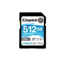 Карта памяти Kingston Canvas Go Plus 512 Гб R/W 170/90 МБ/с SDG3/512 Гб