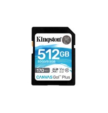 Карта памяти Kingston Canvas Go Plus 512 Гб R/W 170/90 МБ/с SDG3/512 Гб