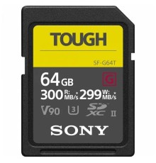 Карта памяти Sony SF-G Tough Series UHS-II SDXC 64 Гб R/W 300/299 МБ/с SF-G64
