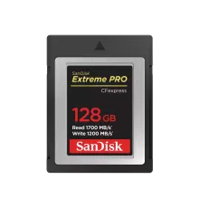 Карта памяти SanDisk Extreme Pro CFexpress Type B 128 Гб R/W 1700/1200 МБ/с SDCFE-128G-GN4NN