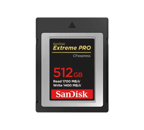 Карта памяти SanDisk Extreme Pro CFexpress Type B 512 Гб R/W 1700/1400 МБ/с SDCFE-512G-GN4NN — купить в Москве