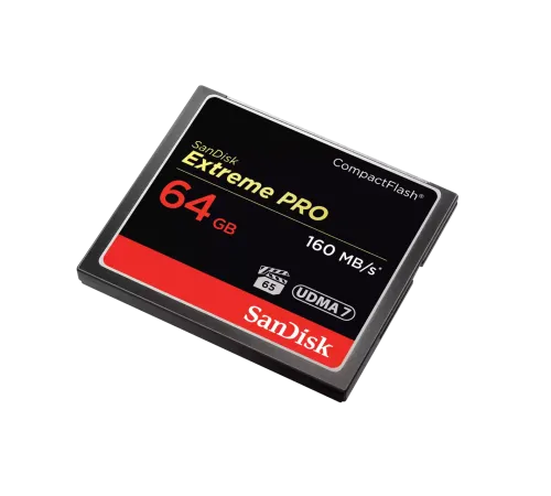 Карта памяти SanDisk Extreme PRO CompactFlash 64 Гб UDMA 7 до 160 МБ/с SDCFXPS-064G-X46 — купить в Москве