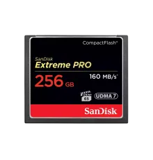 Карта памяти SanDisk Extreme PRO CompactFlash 256 Гб UDMA 7 до 160 МБ/с SDCFXPS-256G-X46