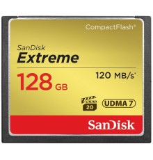 Карта памяти SanDisk Extreme CompactFlash UDMA7 128 Гб R/W 120/85 МБ/с SDCFXSB-128G-G46