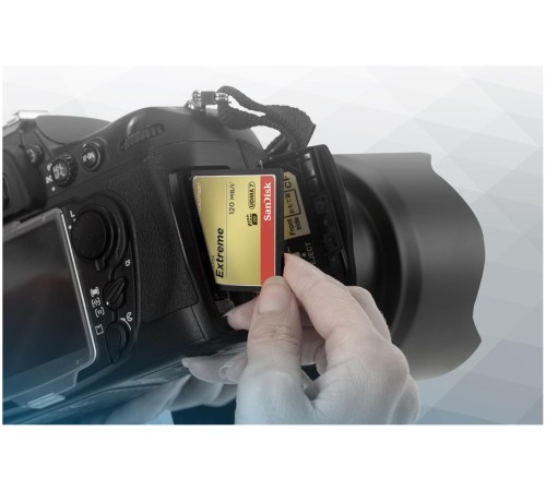 Карта памяти SanDisk Extreme CompactFlash UDMA7 64 Гб R/W 120/85 МБ/с SDCFXSB-064G-G46 — купить в Москве