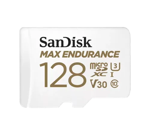 Карта памяти SanDisk Max Endurance microSDXC UHS-I 128 Гб + адаптер SD R/W 100/40 МБ/с SDSQQVR-128G-AN6IA — купить в Москве