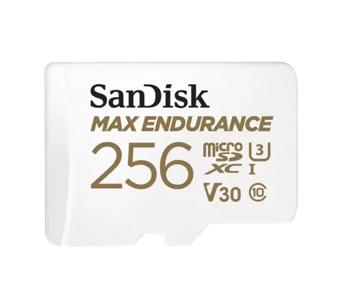 Карта памяти SanDisk Max Endurance microSDXC UHS-I 256 Гб + адаптер SD R/W 100/40 МБ/с SDSQQVR-256G-GN6IA — купить в Москве