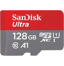 Карта памяти SanDisk Ultra microSDXC 128 Гб UHS-I Class 10 до 140 МБ/с SDSQUAB-128G-GN6MN