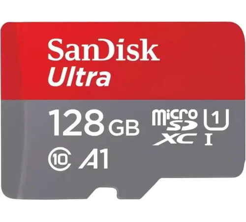 Карта памяти SanDisk Ultra microSDXC 128 Гб UHS-I Class 10 до 140 МБ/с с адаптером SDSQUAB-128G-GN6MA — купить в Москве