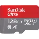 Карта памяти SanDisk Ultra microSDXC 128 Гб UHS-I Class 10 до 140 МБ/с с адаптером SDSQUAB-128G-GN6MA — купить в Москве