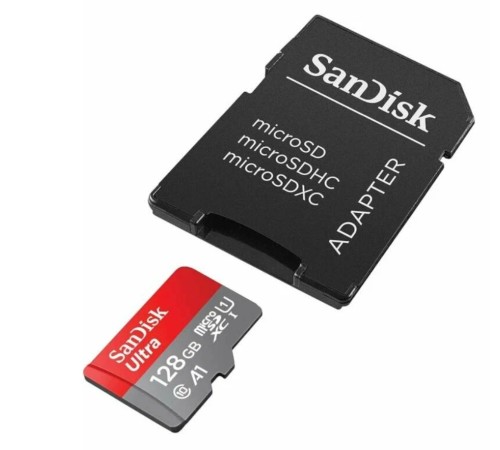 Карта памяти SanDisk Ultra microSDXC 128 Гб UHS-I Class 10 до 140 МБ/с с адаптером SDSQUAB-128G-GN6MA — купить в Москве