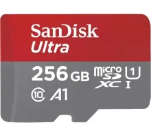 Карта памяти SanDisk Ultra microSDXC 256 Гб UHS-I Class 10 до 150 МБ/с SDSQUAC-256G-GN6MN