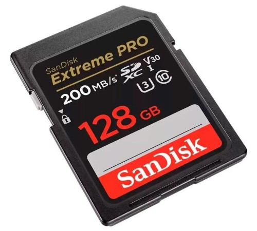 Карта памяти SanDisk Extreme Pro SDXC UHS-I V30 128 Гб R/W 200/90 МБ/с SDSDXXD-128G-GN4IN — купить в Москве