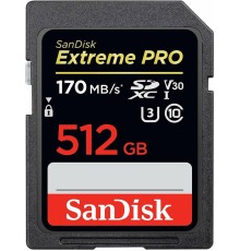 Карта памяти SanDisk Extreme Pro SDXC UHS-I V30 512 Гб R/W 200/140 МБ/с SDSDXXD-512G-GN4IN