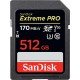 Карта памяти SanDisk Extreme Pro SDXC UHS-I V30 512 Гб R/W 200/140 МБ/с SDSDXXD-512G-GN4IN — купить в Москве