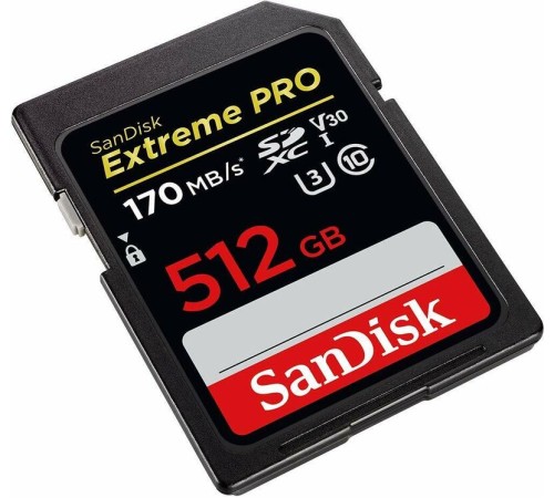 Карта памяти SanDisk Extreme Pro SDXC UHS-I V30 512 Гб R/W 200/140 МБ/с SDSDXXD-512G-GN4IN — купить в Москве