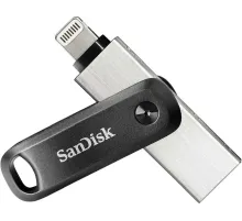 Флешка SanDisk iXpand GO 128ГБ Silver/Black