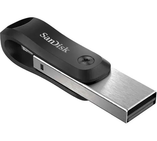 Флешка SanDisk iXpand GO 256ГБ Silver/Black — купить в Москве