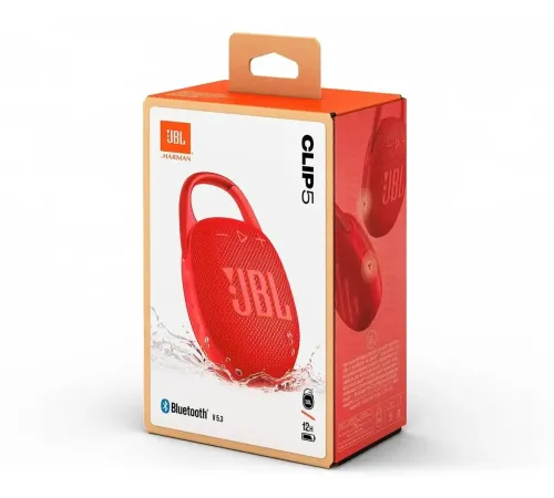 Портативная акустика JBL Clip 5, Red, красный — купить в Москве