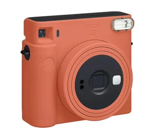 Фотоаппарат моментальной печати Fujifilm Instax Square SQ1, Terracotta Orange, оранжевый (+ 10 листов пленки) — купить в Москве