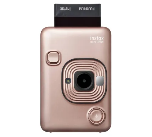 Фотоаппарат моментальной печати Fujifilm Instax Mini LiPlay, Blush Gold, золотой — купить в Москве