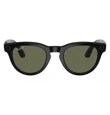 Умные очки Ray-Ban Meta Headliner (150-50), Shiny Black/Polarized G-15 Green, глянцевый черный/зеленые поляризованные