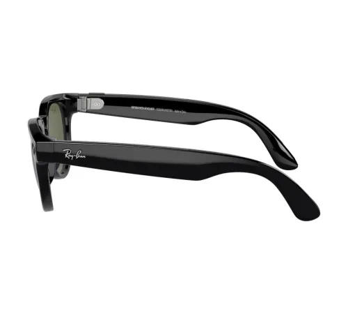 Умные очки Ray-Ban Meta Headliner (150-50), Shiny Black/Polarized G-15 Green, глянцевый черный/зеленые поляризованные — купить в Москве