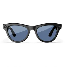 Умные очки Ray-Ban Meta Skyler (150-52), Shiny Black Cerulean Blue, глянцевый черный/лазурно-синий