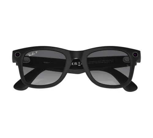 Умные очки Ray-Ban Wayfarer (RW4008), Matte Black/Polarized Graphite Gradient, матовый черный/поляризованные графитовые градиентные — купить в Москве