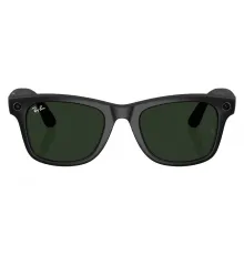 Умные очки Ray-Ban Wayfarer (150-50), Matte Black/Transitions Graphite Green, матовый черный/графитово-зеленые фотохромные