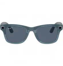 Умные очки Ray-Ban Wayfarer (150-50), Matte Jeans/Polar Dusty Blue, матовый джинсовый/пыльно-голубые поляризованные