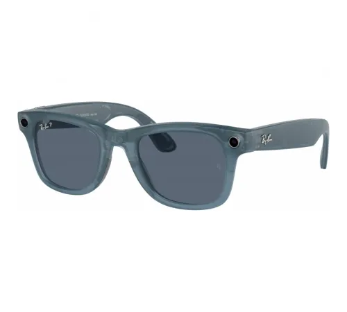 Умные очки Ray-Ban Wayfarer (150-50), Matte Jeans/Polar Dusty Blue, матовый джинсовый/пыльно-голубые поляризованные — купить в Москве