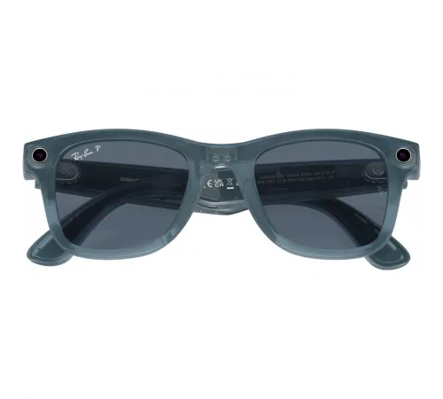 Умные очки Ray-Ban Wayfarer (150-50), Matte Jeans/Polar Dusty Blue, матовый джинсовый/пыльно-голубые поляризованные — купить в Москве