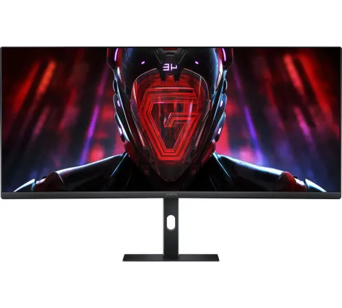 Монитор Xiaomi Curved Gaming Monitor 34 G34WQ, 3440x1440, VA, 180Гц, 2хHDMI, 2хDP, изогнутый, черный — купить в Москве