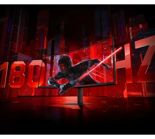 Монитор Xiaomi Curved Gaming Monitor 34 G34WQ, 3440x1440, VA, 180Гц, 2хHDMI, 2хDP, изогнутый, черный — купить в Москве