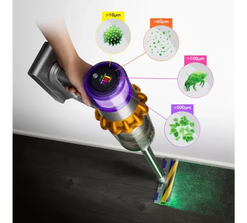 Пылесос Dyson V15 Detect Absolute SV47, Yellow/Nickel, Желтый/Никель — купить в Москве