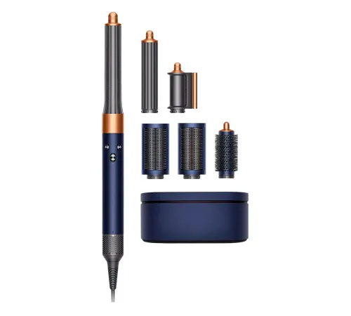 Стайлер Dyson Airwrap HS05 Complete Long Diffuse, Prussian Blue / Copper, Прусский синий/Медь с кейсом — купить в Москве