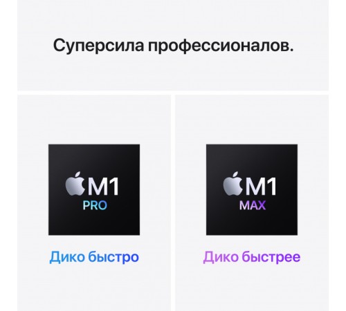 Ноутбук Apple MacBook Pro 16 M1, MK193, Pro 10-Core, GPU 16-Core, 16GB, 1TB, Space Gray (серый космос) — купить в Москве