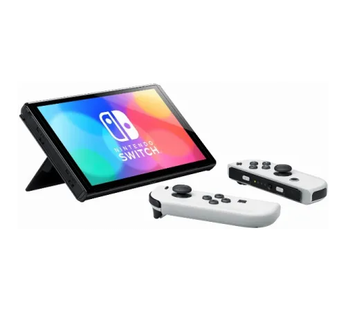 Игровая приставка Nintendo Switch (OLED model), 64 Gb, белый — купить в Москве