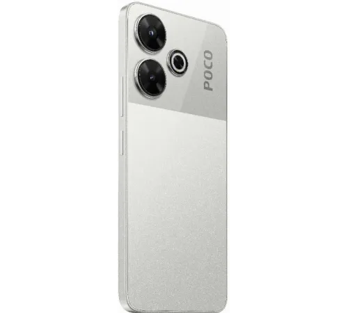 Смартфон Xiaomi Poco M6 4G, 6/128 Гб, серебристый — купить в Москве