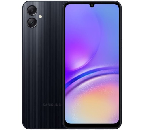 Смартфон Samsung Galaxy A05, 4/64 ГБ, Dual SIM (nano SIM), Black, черный