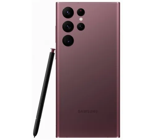 Смартфон Samsung Galaxy S22 Ultra, 12/256 GB, Dual: nano SIM + eSIM, бордовый — купить в Москве