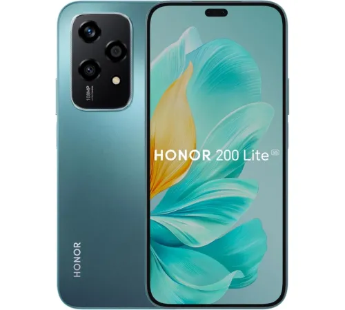 Смартфон Honor 200 Lite, 12/256 ГБ, Cyan Lake, голубое озеро