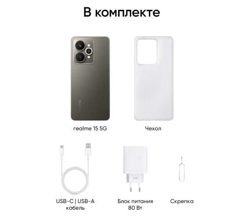 Смартфон Realme 15, 12/256 ГБ, Graphite Black, графитовый черный — купить в Москве