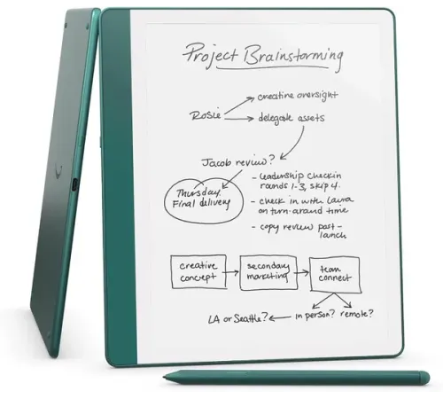 Планшет Amazon Kindle Scribe, 1/64 ГБ, Wi-Fi, Green, зеленый, со стилусом — купить в Москве