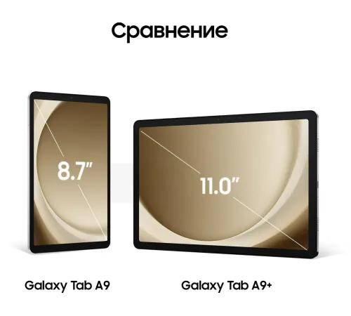 Планшет Samsung Galaxy Tab A9 Plus 8/128 GB, LTE, серебристый — купить в Москве